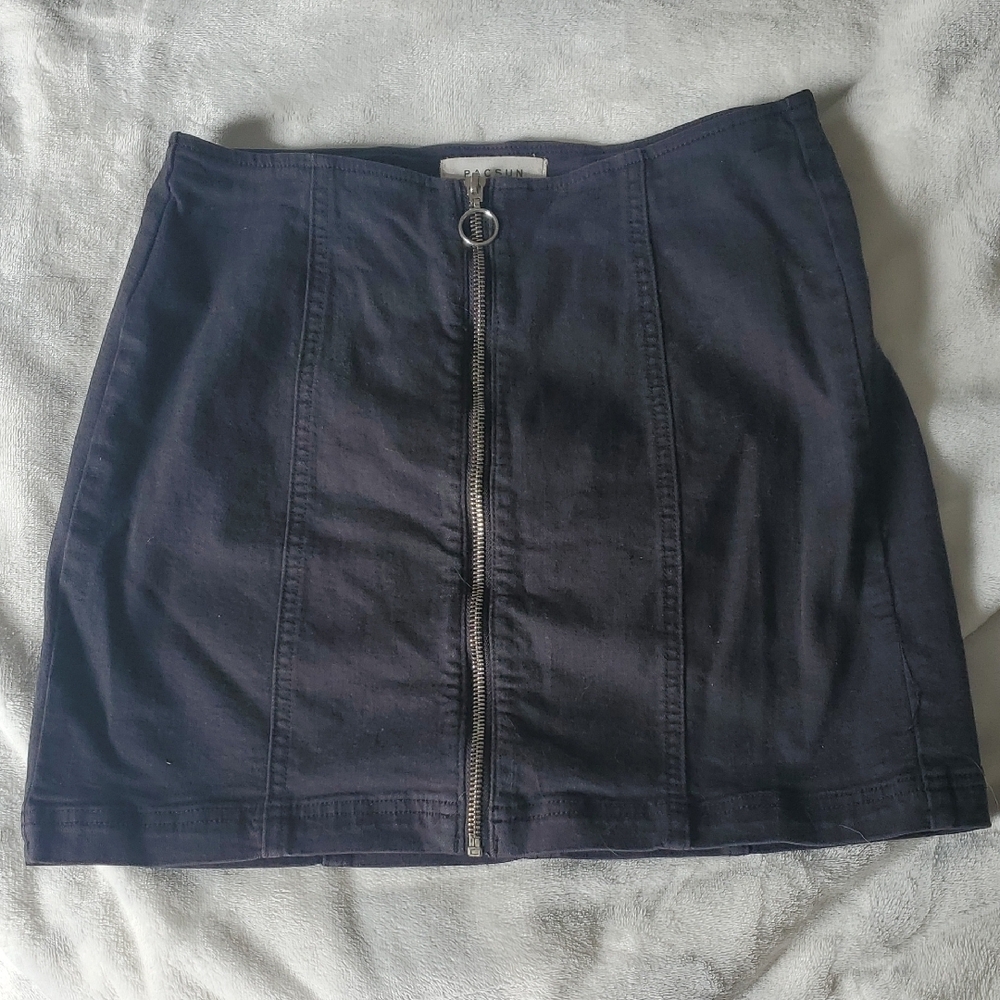 PacSun Black Mini Pencil Skirt with Zipper